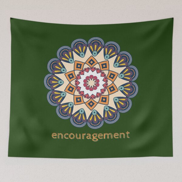 Item preview, Encouragement Mandala Design designed and sold by PapitosPlace.
