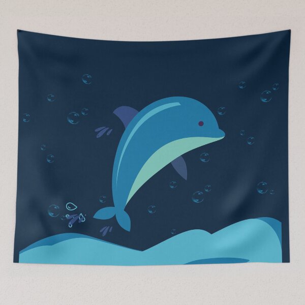 Item preview, Beautiful summer with dolphin fun designed and sold by Ndli.