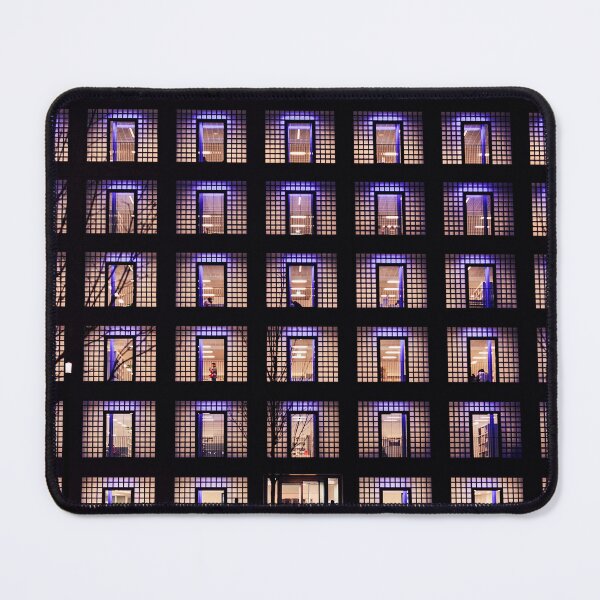 Item preview, Windows office building at night designed and sold by Chris-Thodd.
