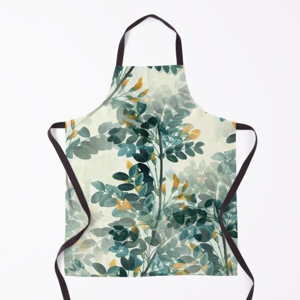 Item preview, Yellow Floral Foliage Pattern designed and sold by Che-Patterns.