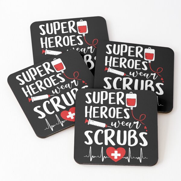 Item preview, Nurses - Superheroes Wear Scrubs designed and sold by SunsetGloww.