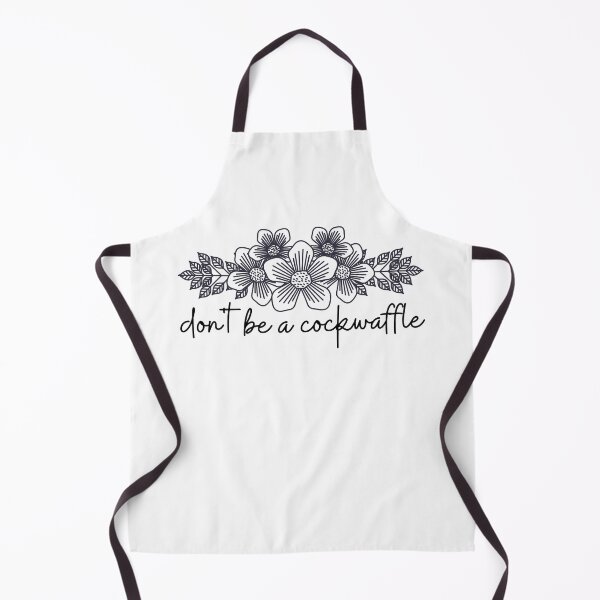Item preview, Don't Be A Cockwaffle | Delicate Fucking Flower | Black and White | Sarcastic designed and sold by The Misadventures of Jo.