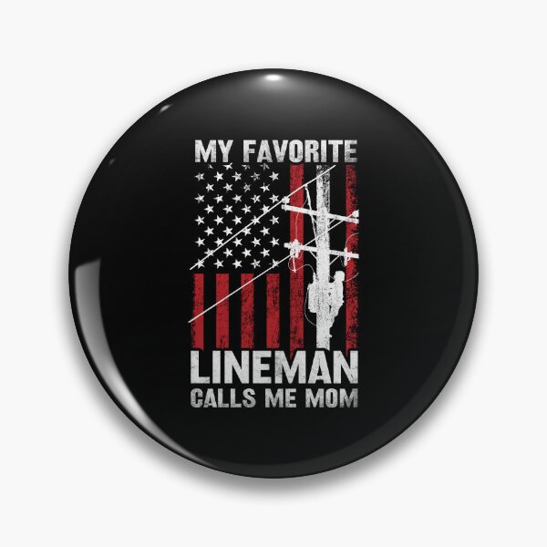 Item preview, My Favorite Lineman Calls Me Mom US Flag Mothers Day designed and sold by haselshirt.