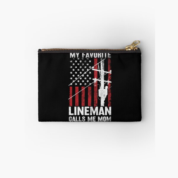 Item preview, My Favorite Lineman Calls Me Mom US Flag Mothers Day designed and sold by haselshirt.