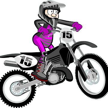 Premium Vector  Motocross motorcycle jump cartoon