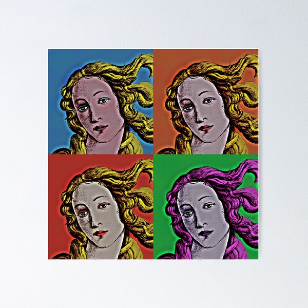 Item preview, Venus of Sandro Botticelli in Pop Art Style Lithography designed and sold by OnlyPopArt.