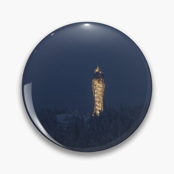 Item preview, Pyramidenkogel tower in Worthersee at night	 designed and sold by Chris-Thodd.