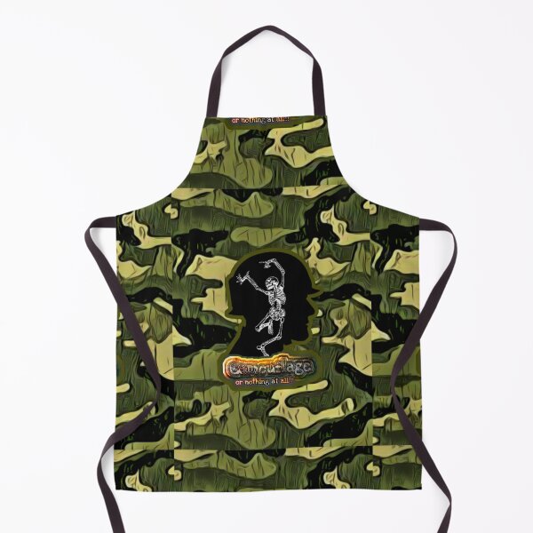 Camouflage or nothing! Sticker A Apron