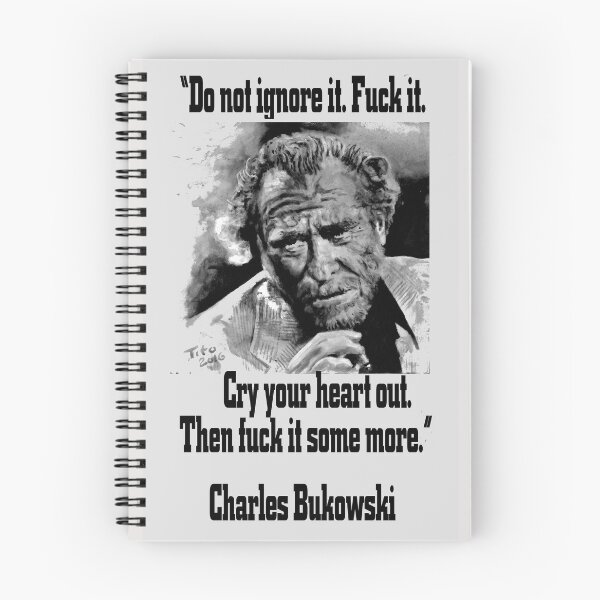 Item preview, BUKOWSKI quote - FUCK it designed and sold by ARTito.