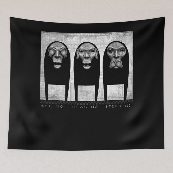 Item preview, Three Mystic Apes Classic designed and sold by JESSEMORRIS.