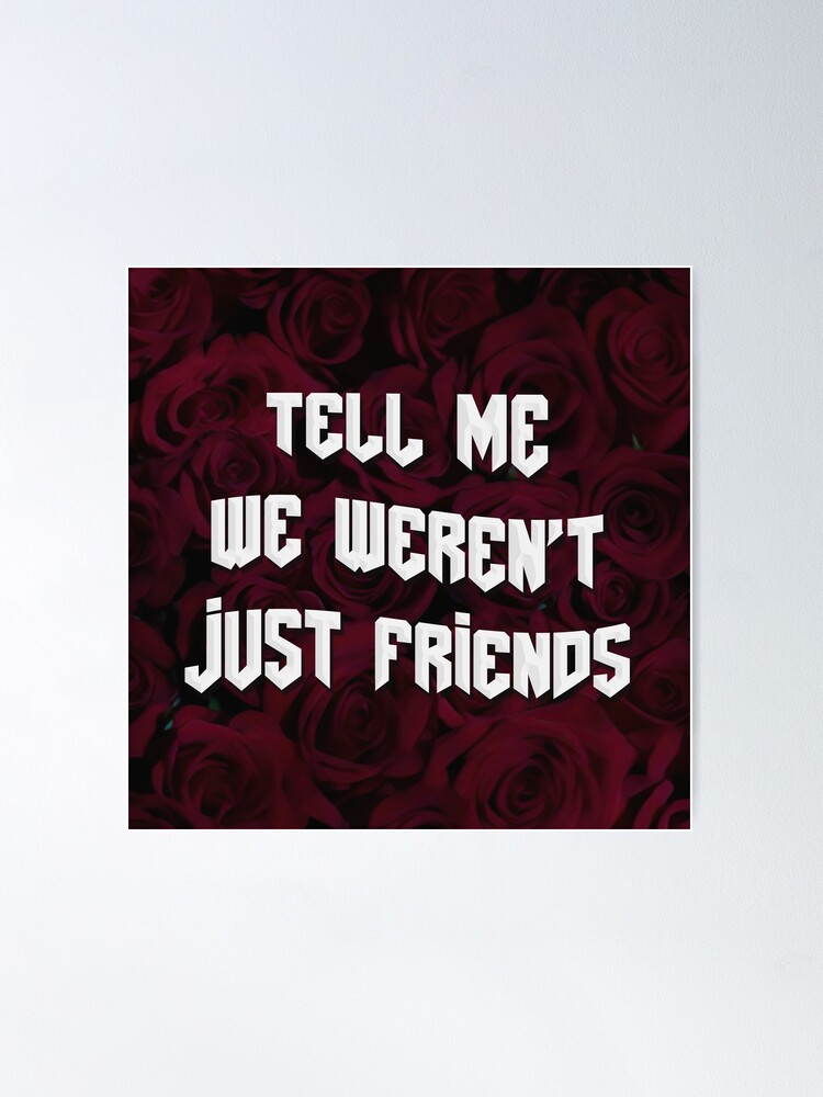 Chase Atlantic Friends Lyrics Poster for Sale by 4amNostalgia