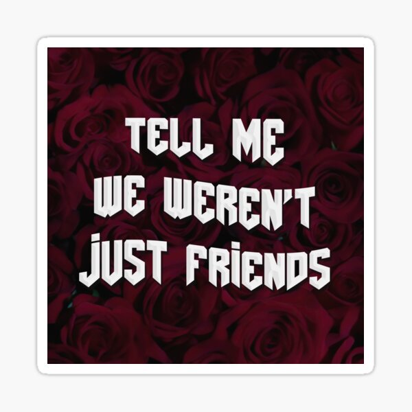 Friends Chase Atlantic Lyrics Sticker for Sale by Fiona Holland