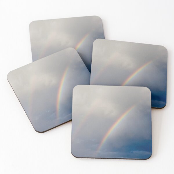 Item preview, double rainbow in a cloudy sky designed and sold by NathBros.