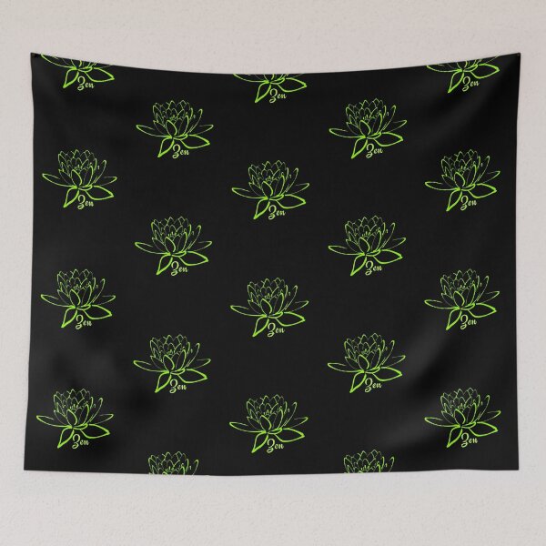 Item preview, Lotus Zen Flower Green - Yoga Meditation  designed and sold by Paulele.