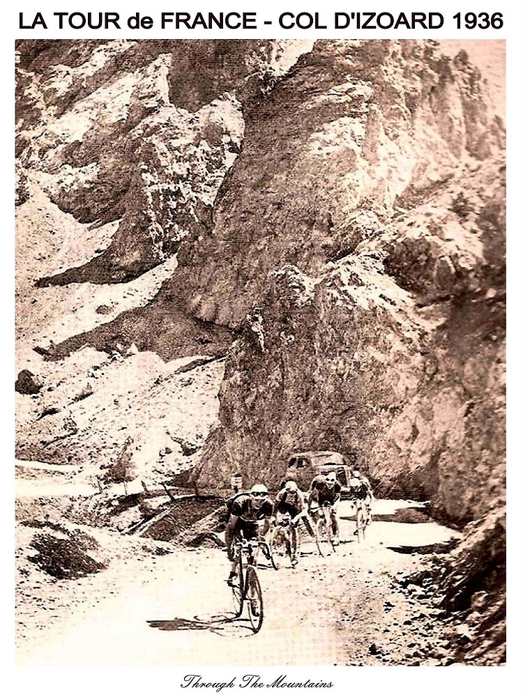 TOUR de FRANCE Vintage 1936 Col D Izoard Print by posterbobs