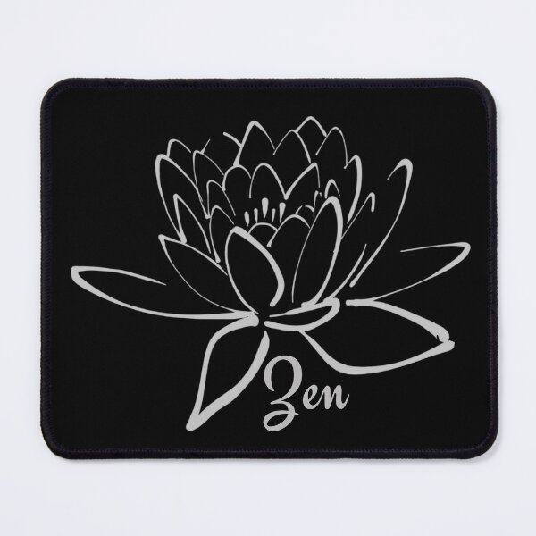 Item preview, Lotus Zen Flower Grey - Yoga Meditation designed and sold by Paulele.
