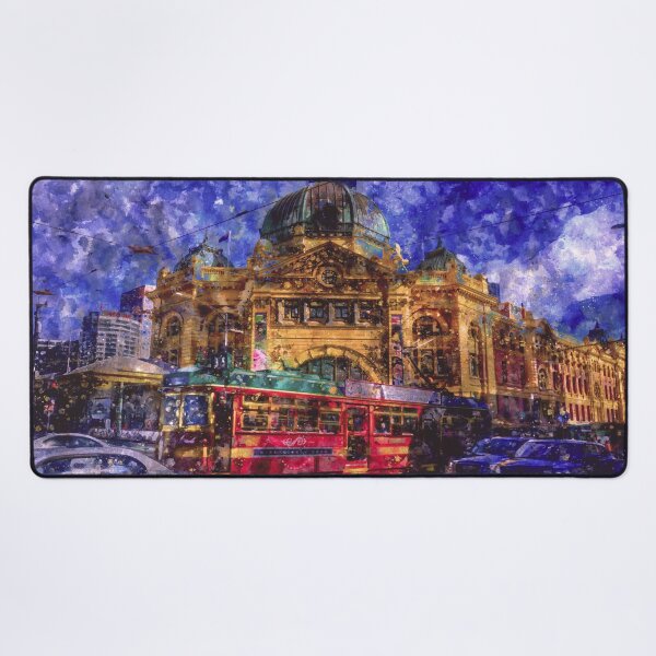 Item preview, City Circle Tram and Flinders Street Station Watercolor designed and sold by Steven Jodoin.