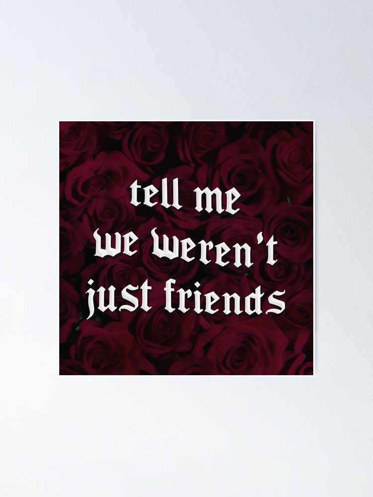 Chase Atlantic Friends Lyrics Poster for Sale by 4amNostalgia