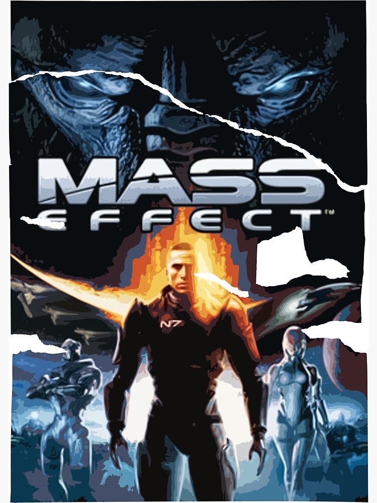 Original Release Poster Effect Mass Space Shepard Leigon N7 Turian Aliens Asari Quarian 8564