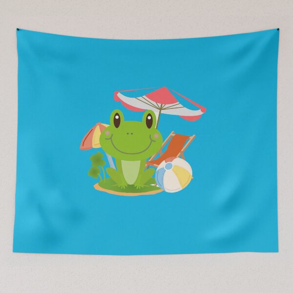 Item preview, The frog at the beach designed and sold by Soft Strength Studio.