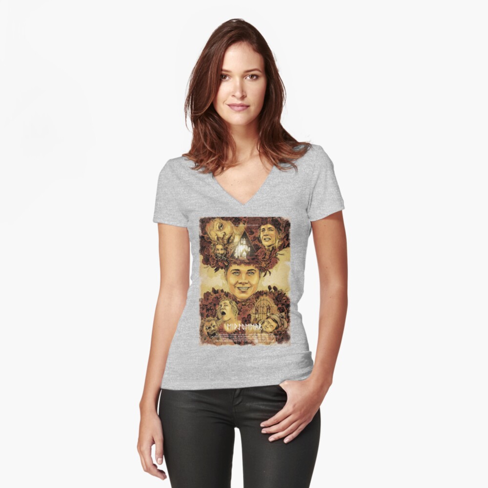 Item preview, Fitted V-Neck T-Shirt designed and sold by gengiskahn.