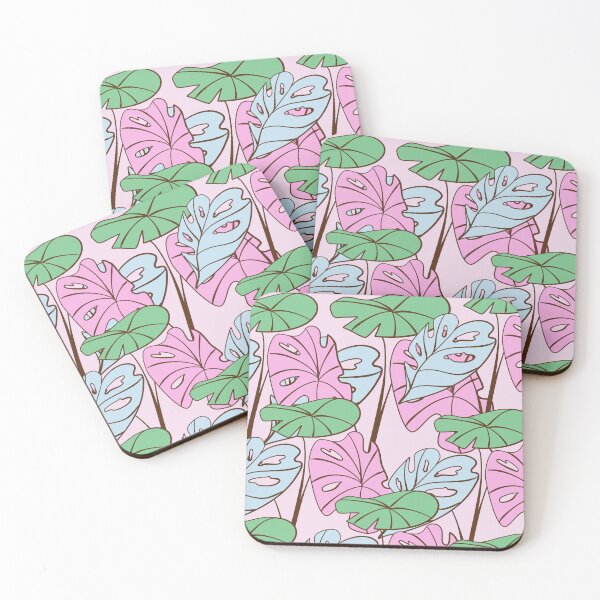 Item preview, Colorful Tropical Monstera Philodendron on Blush Pink designed and sold by GraphicsClub.