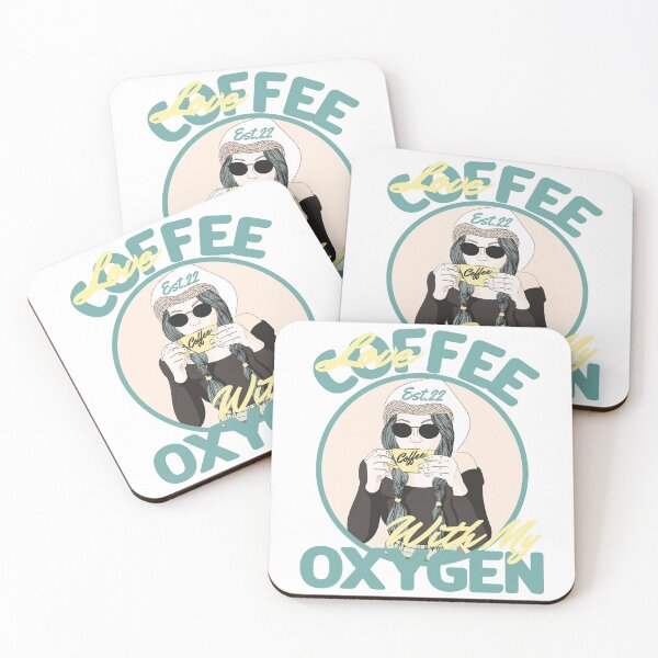 Item preview, LOVE COFFEE WITH MY OXYGEN designed and sold by GAADesignz.