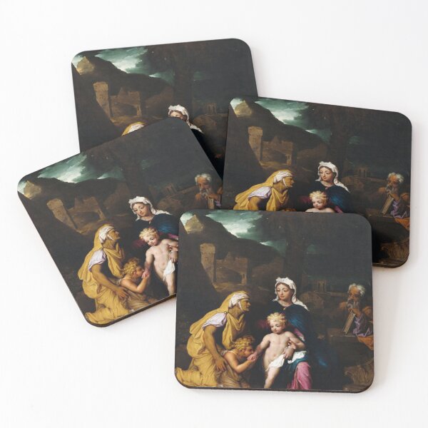 Item preview, The Holy Family With Saint Elisabeth And The Infant John The Baptist,Noël Nicolas Coypel designed and sold by TeeARTHY.
