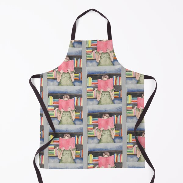 Item preview, Girl reading at the library designed and sold by altairaleon.