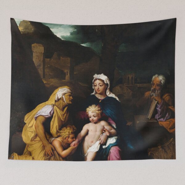Item preview, The Holy Family With Saint Elisabeth And The Infant John The Baptist,Noël Nicolas Coypel designed and sold by TeeARTHY.