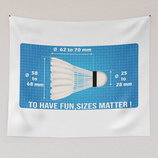 Item preview, To have fun sizes matter - Badminton designed and sold by Manikool.