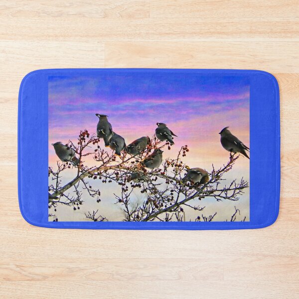Item preview, Bohemiam Waxwings Love Berries designed and sold by alabca.