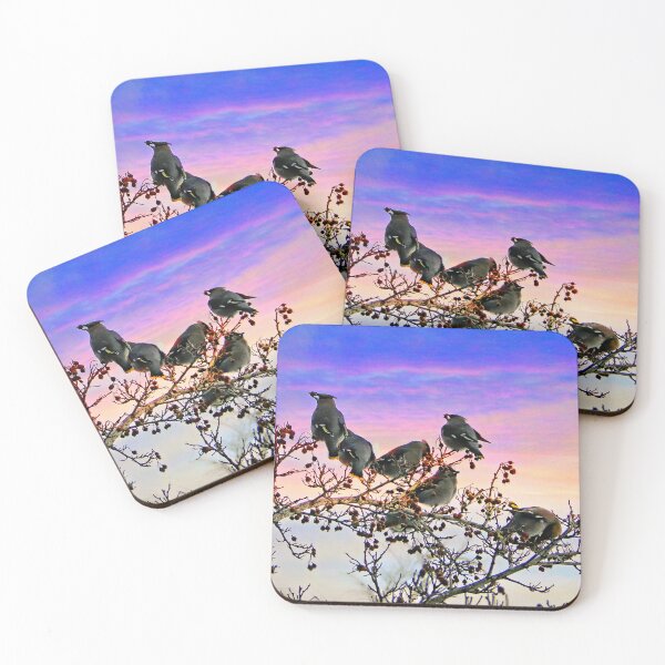 Item preview, Bohemiam Waxwings Love Berries designed and sold by alabca.