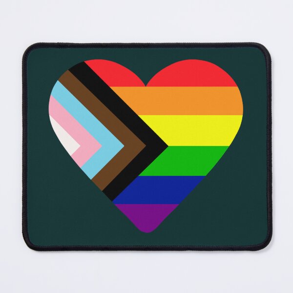 Item preview, Progress Pride Flag Heart New designed and sold by JanetBatz.