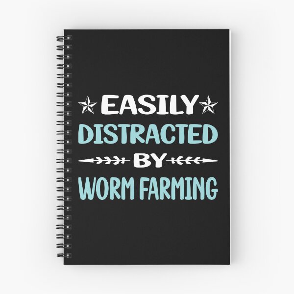 Item preview, Funny Easily Distracted Worm Farming Farmer Vermiculture Vermicompost Vermicomposting designed and sold by robinnacallanyi.