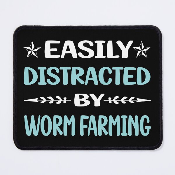 Item preview, Funny Easily Distracted Worm Farming Farmer Vermiculture Vermicompost Vermicomposting designed and sold by robinnacallanyi.