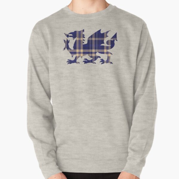 Rees/Rhys Family Welsh Dragon Tartan Pullover Sweatshirt