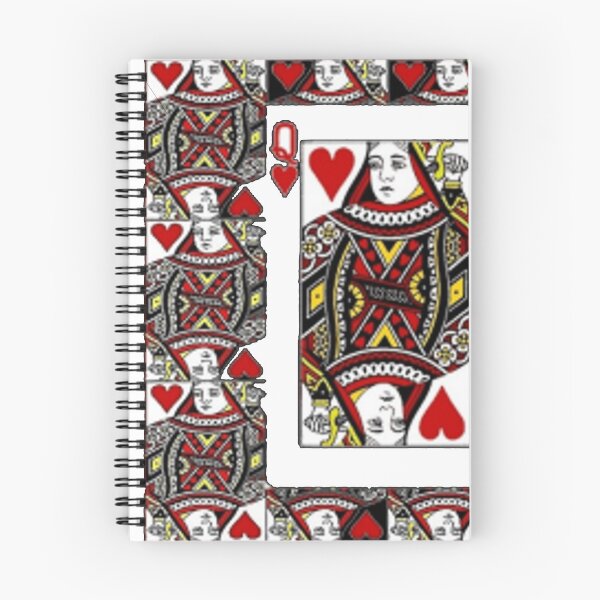 Item preview, CASINO RED QUEEN OF HEARTS PATTERN WHITE ART designed and sold by sharlesart.