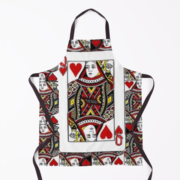 Item preview, CASINO RED QUEEN OF HEARTS PATTERN WHITE ART designed and sold by sharlesart.