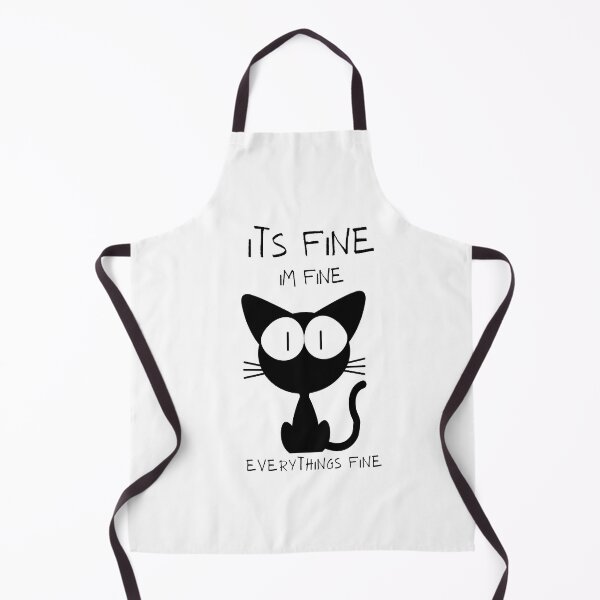 Item preview, It's fine i'm fine everythings fine funny cat designed and sold by jamwind.