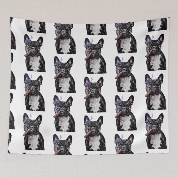 Item preview, Smoking Frenchie designed and sold by Most-Mysterious.