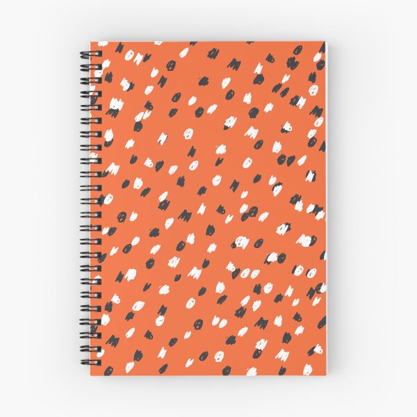 Item preview, Orange  black and white speckled pattern designed and sold by DemonicGloom.