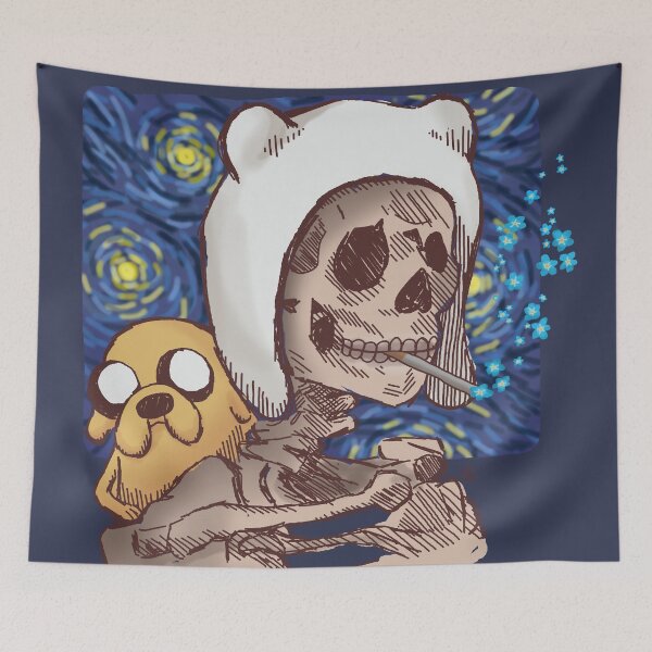 Item preview, Van Gogh inspired Adventure time  designed and sold by xStarGazerx.