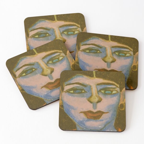 Item preview, Little abstract pierced-eared woman designed and sold by Huhgak.