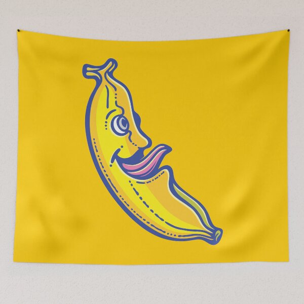 Item preview, Hungry banana Emoji  designed and sold by Wiggly Lines.