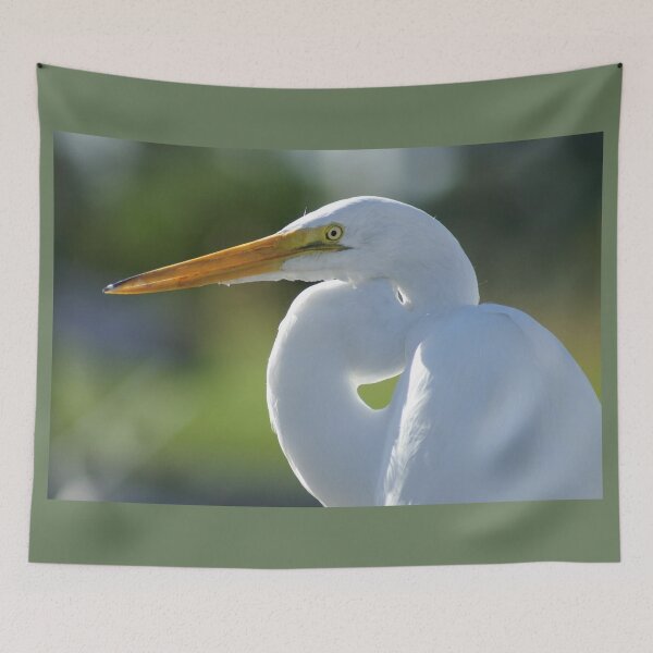 Item preview, Great Egret ~ White Shore Bird~ Close Up designed and sold by bayberrygal.