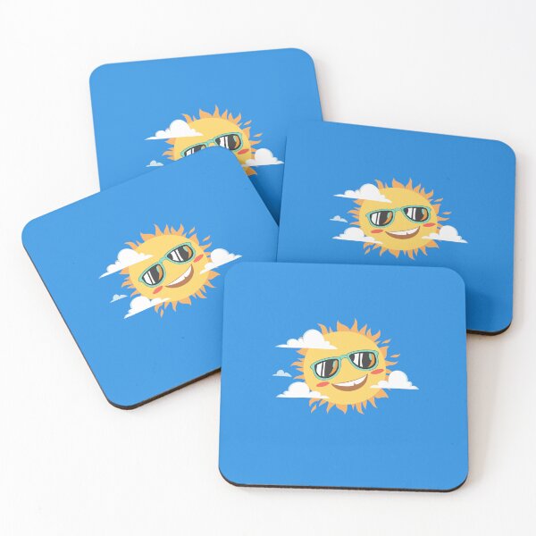 Item preview, Summer Fun Adventure is here, Funny Hello Sunshine Smiling Sun with Glasses designed and sold by InspiredForever.