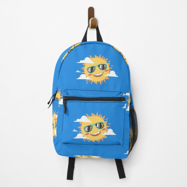 Item preview, Summer Fun Adventure is here, Funny Hello Sunshine Smiling Sun with Glasses designed and sold by InspiredForever.
