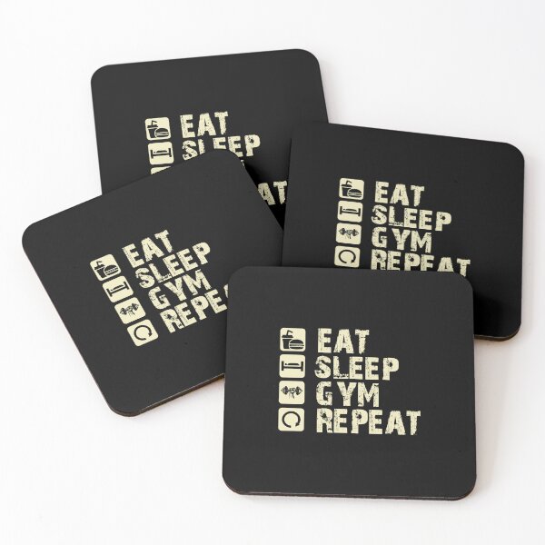 Item preview, Eat Sleep Gym Repeat - Funny Fitness Gym designed and sold by Optix.