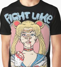 Sailor Moon- Fight Like a Girl Graphic T-Shirt